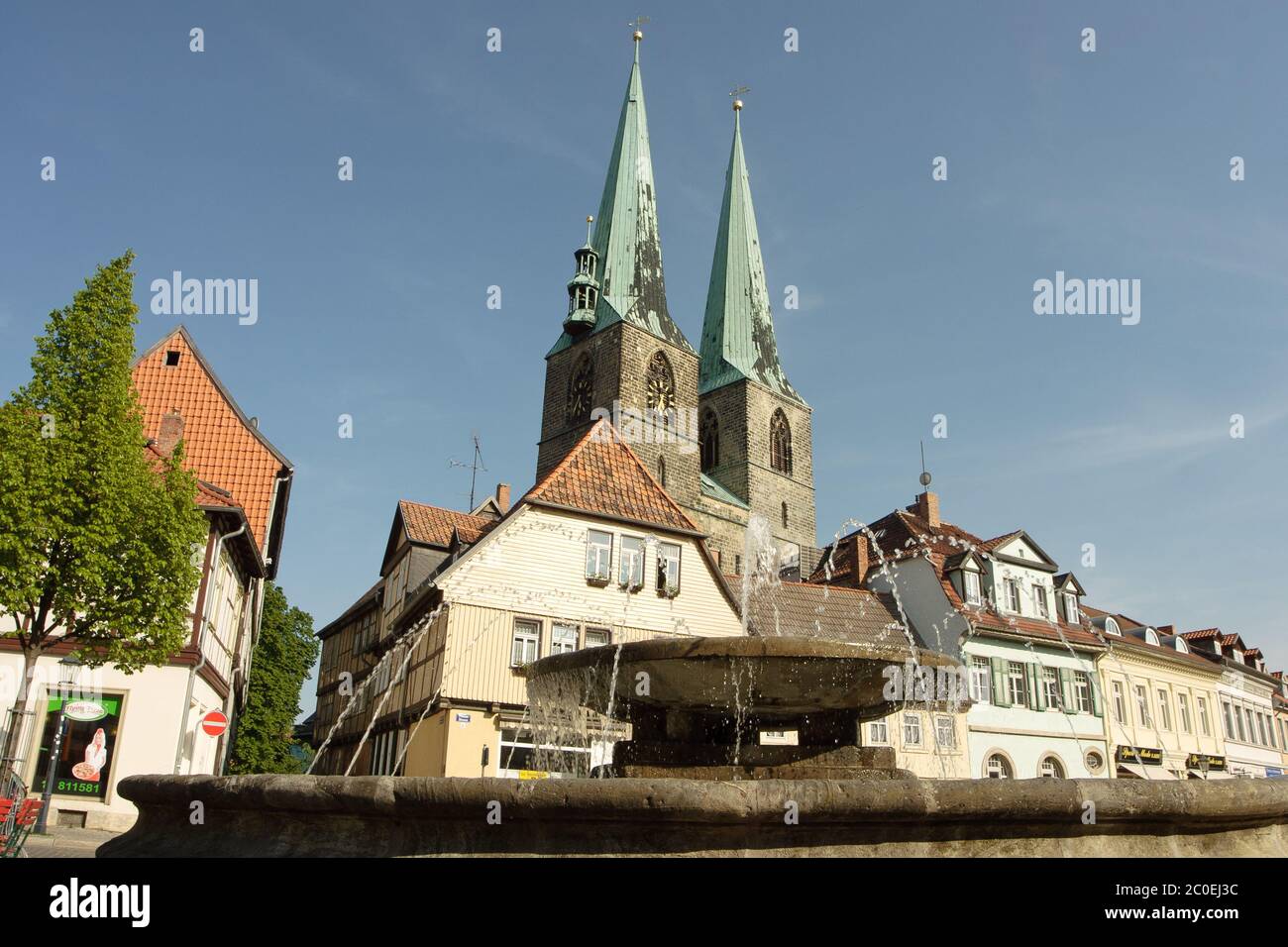 Altstadt Von Quedlinburg Stockfoto