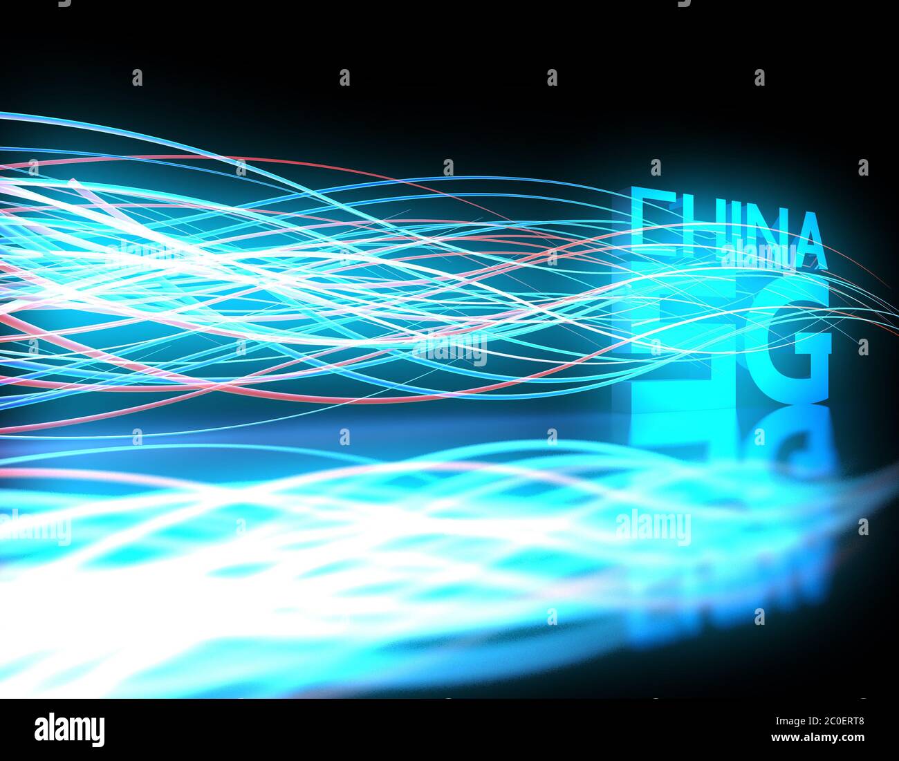 China 5G Netztechnologie, Datenübertragung Stockfoto