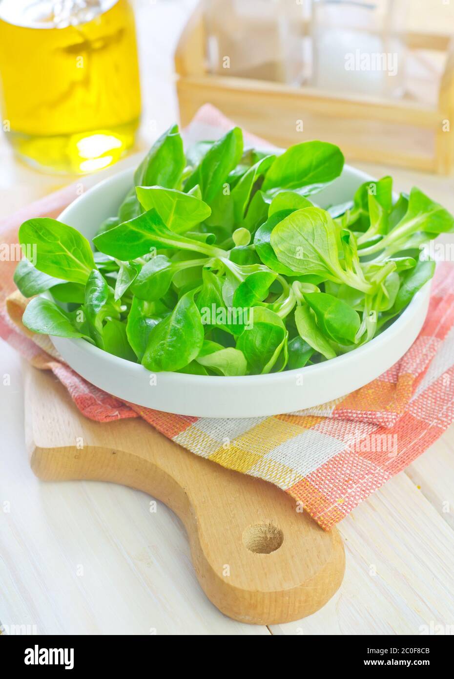 Feldsalat Stockfoto