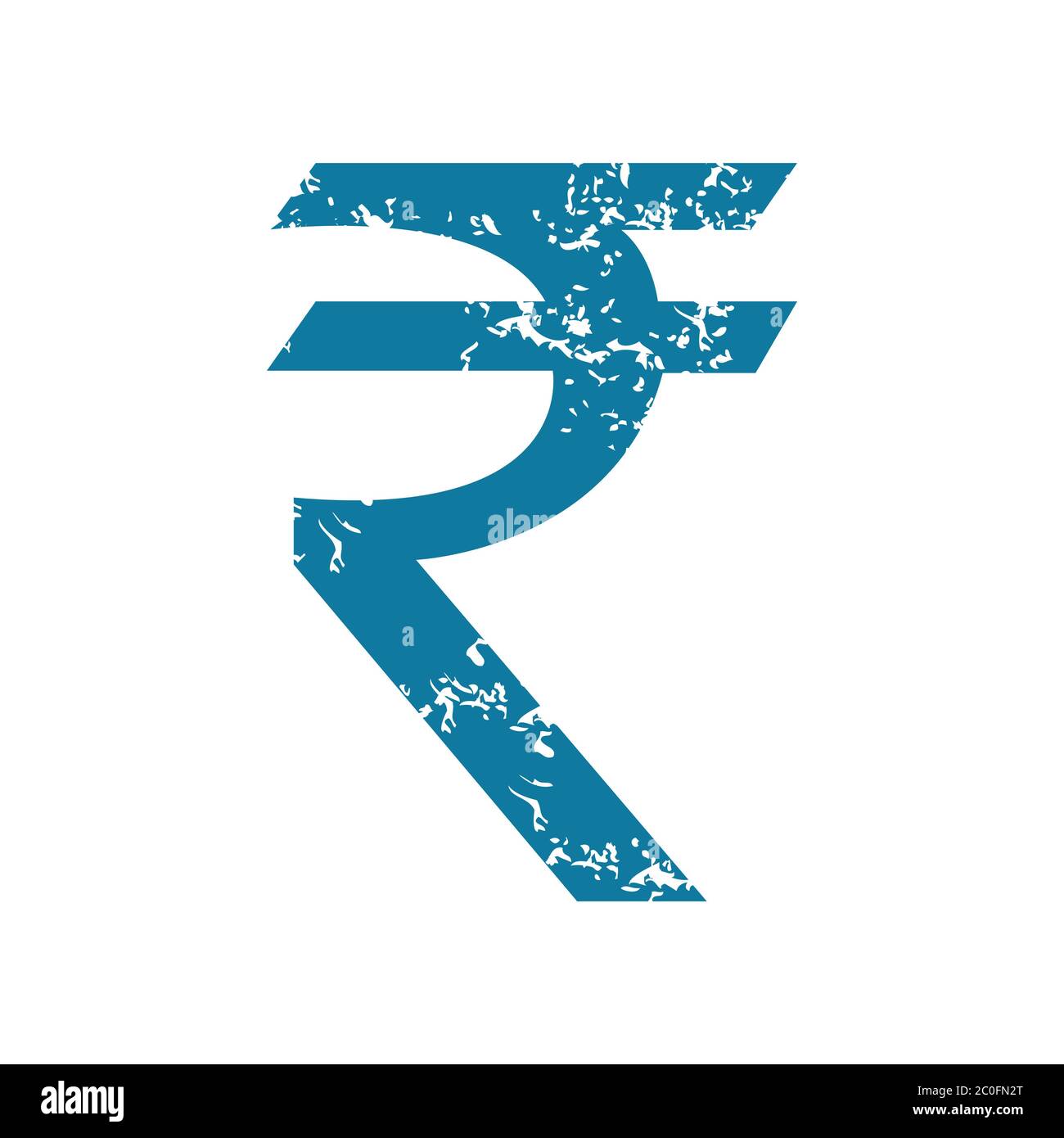 Indian Rupee Symbol Stockfoto