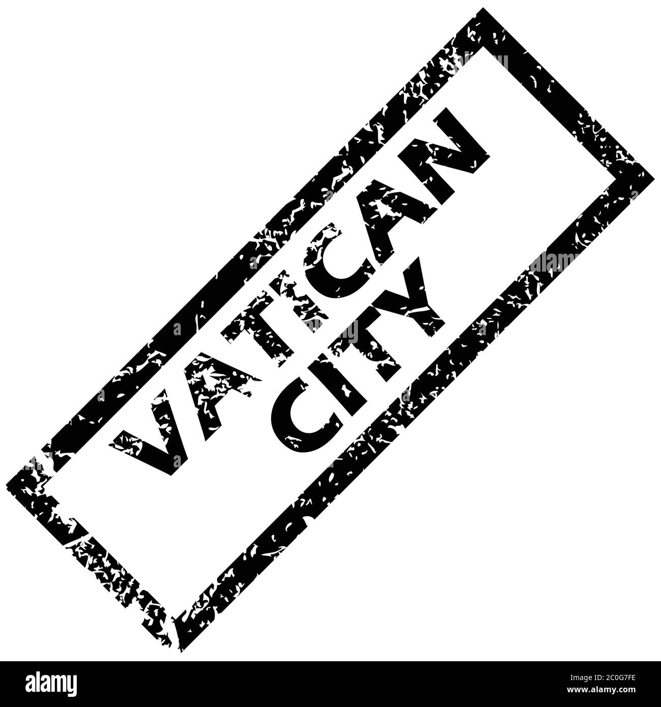 VATIKANSTADT Stempel Stockfoto