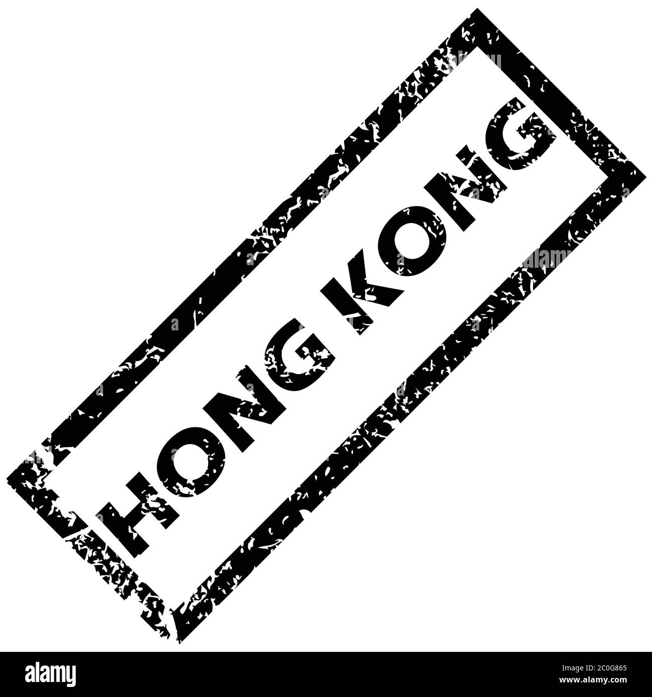 HONGKONG-Stempel Stockfoto