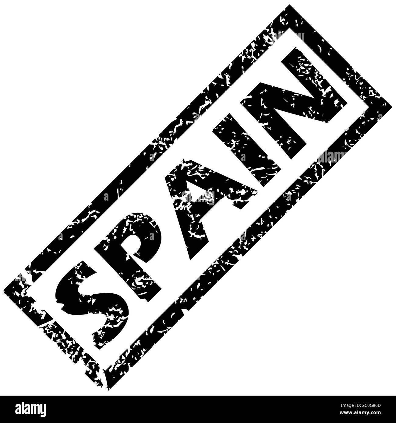 SPANIEN Stempel Stockfoto