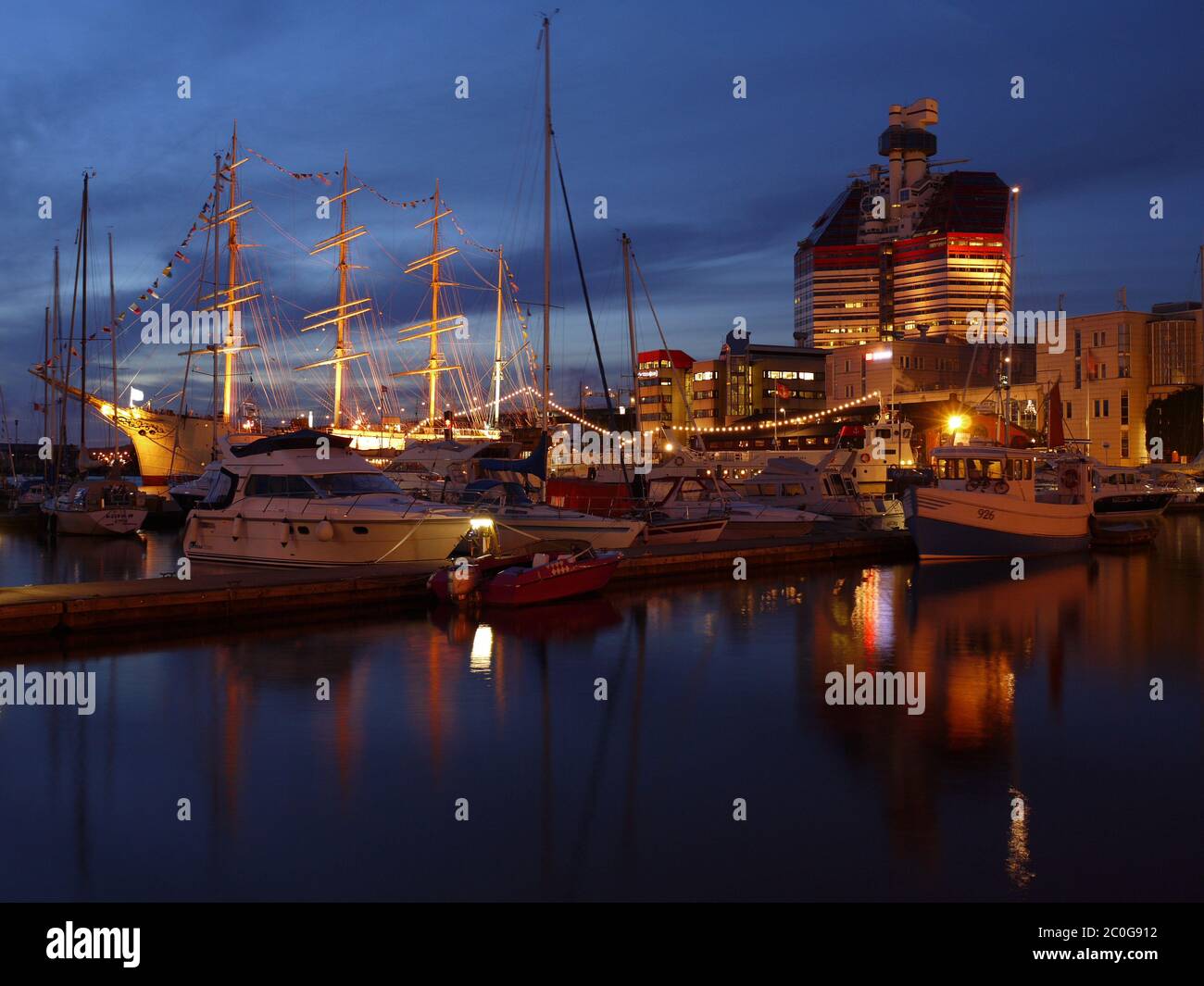 Göteborg an einem Sommerabend Stockfoto