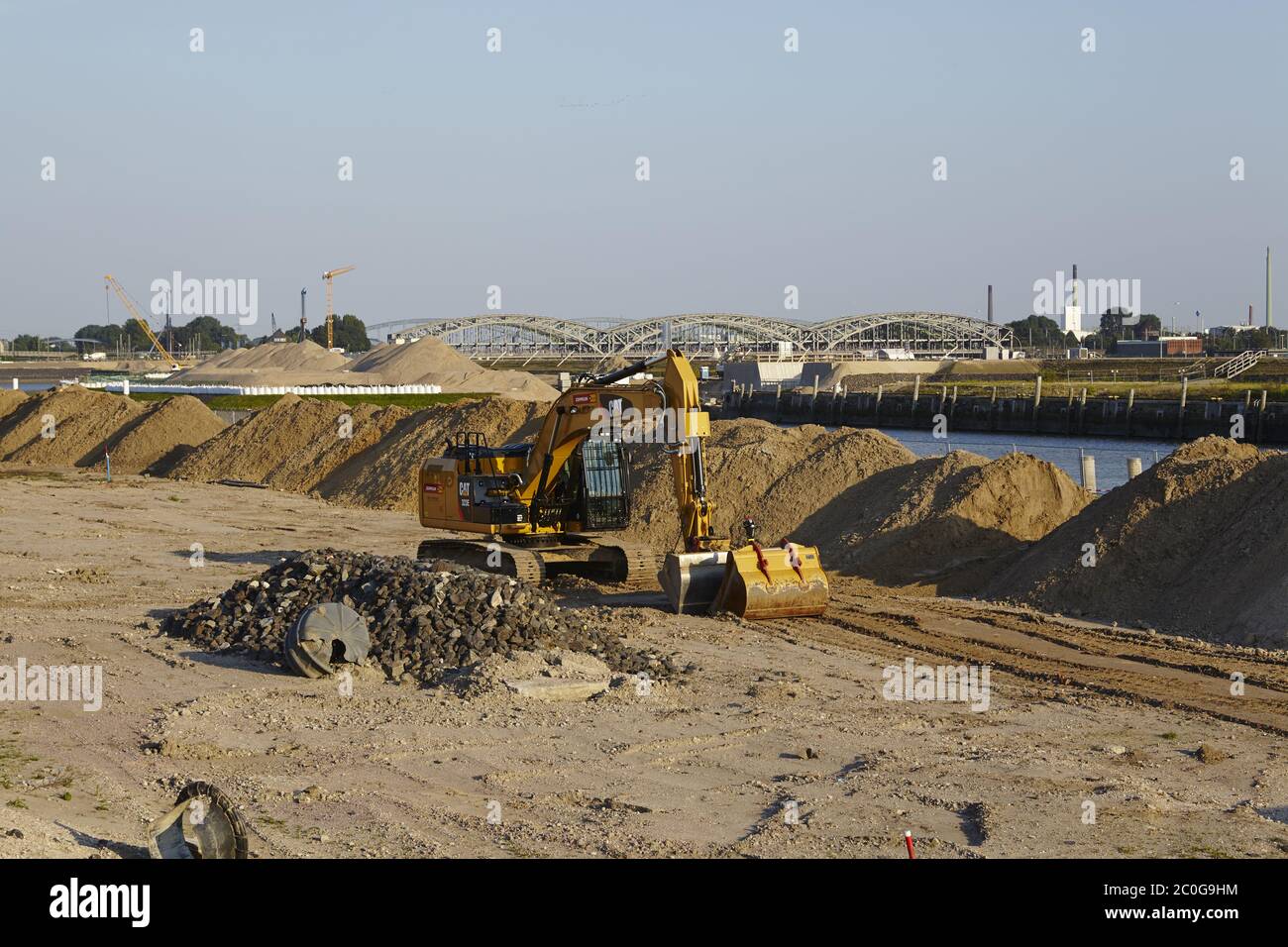 Hamburg - Baustelle HafenCity Stockfoto