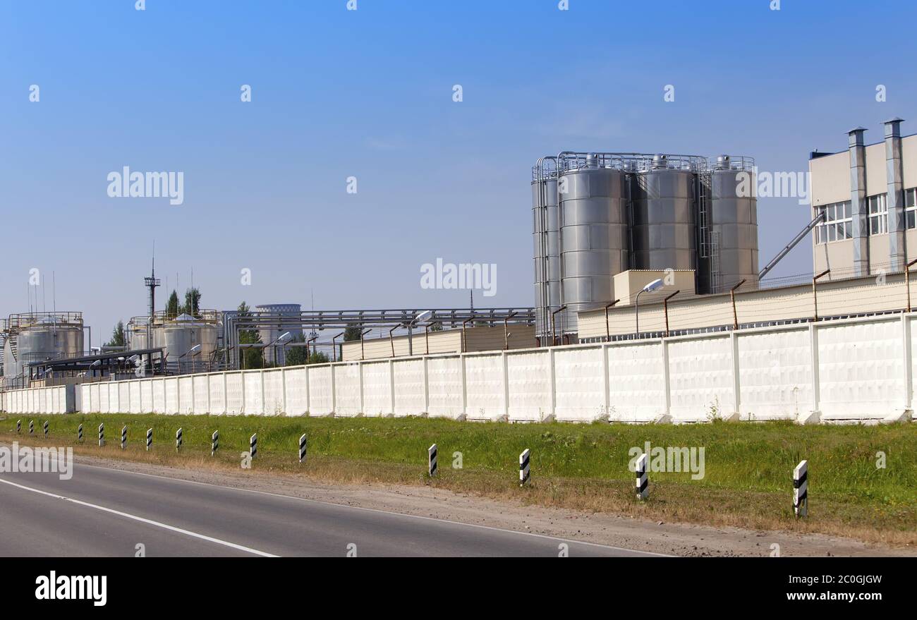 Die chemische Fabrik. Russland. Stockfoto