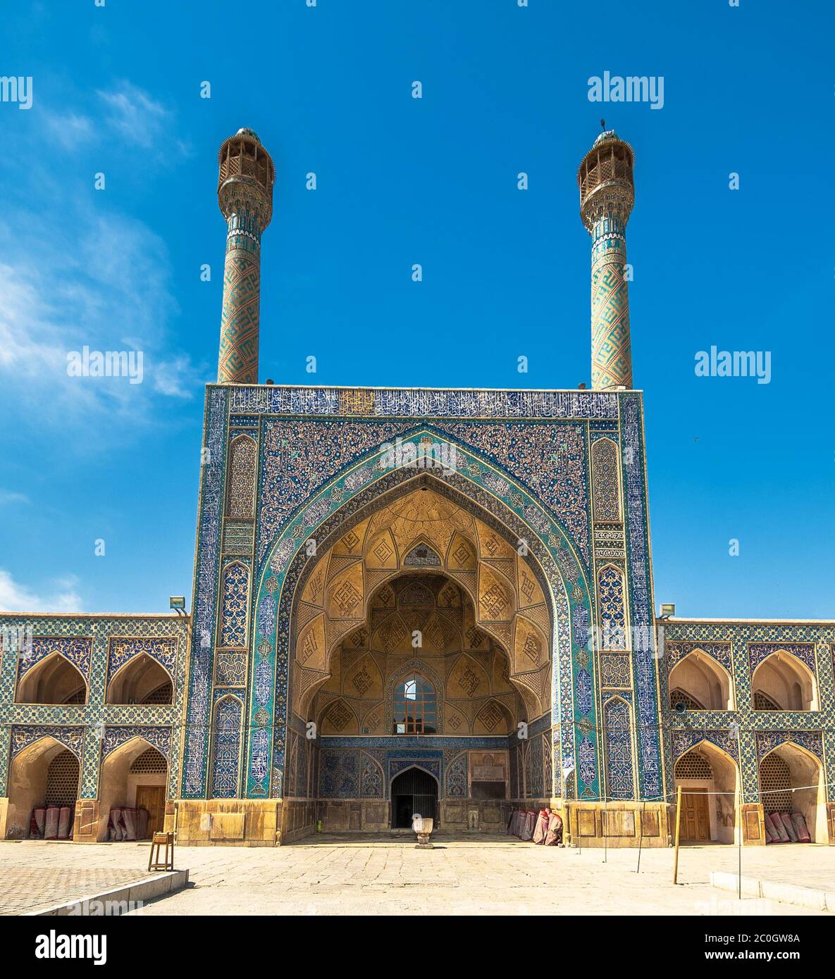 Jameh oder Freitags-Moschee von Isfahan, Iran Stockfoto
