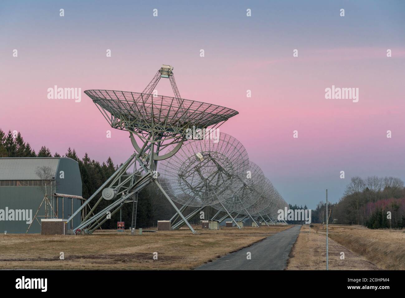 Radioobservatorium in Dwingeloo, Holland Stockfoto