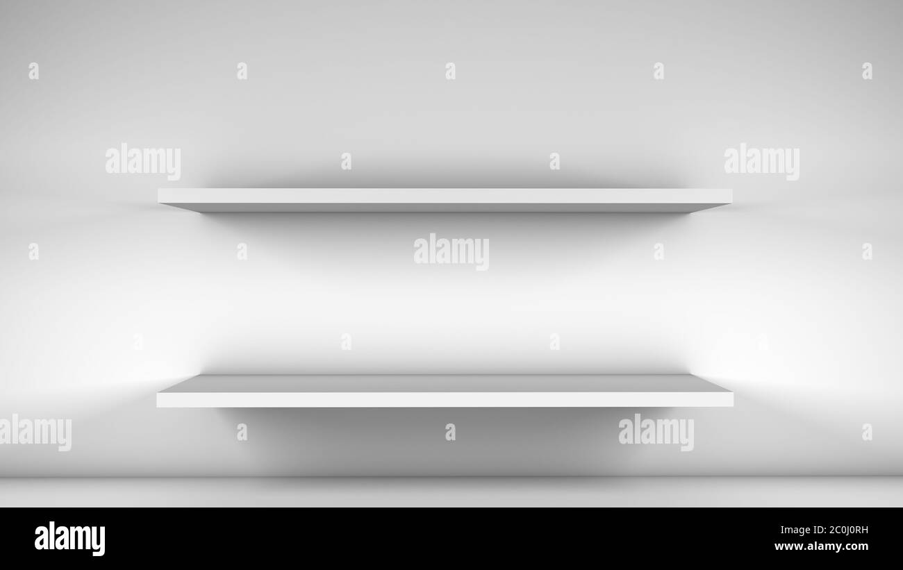 Weißes regal Schwarzweiß-Stockfotos und -bilder - Alamy