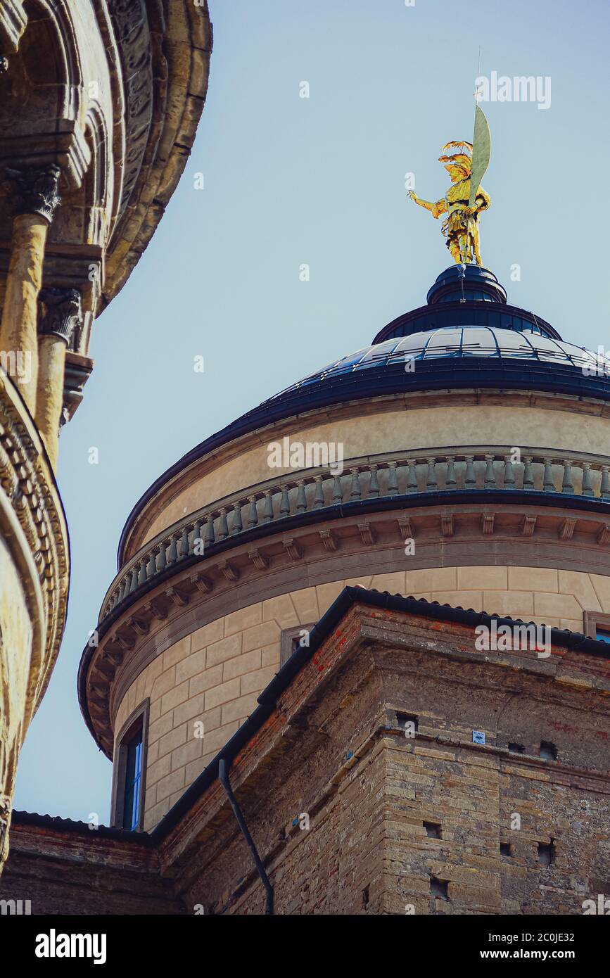 Kirchen von Bergamo Alta, Kathedrale von Sant'Alessandro, Bergamo, Lombardia, Italien, 10/08/2018 Stockfoto