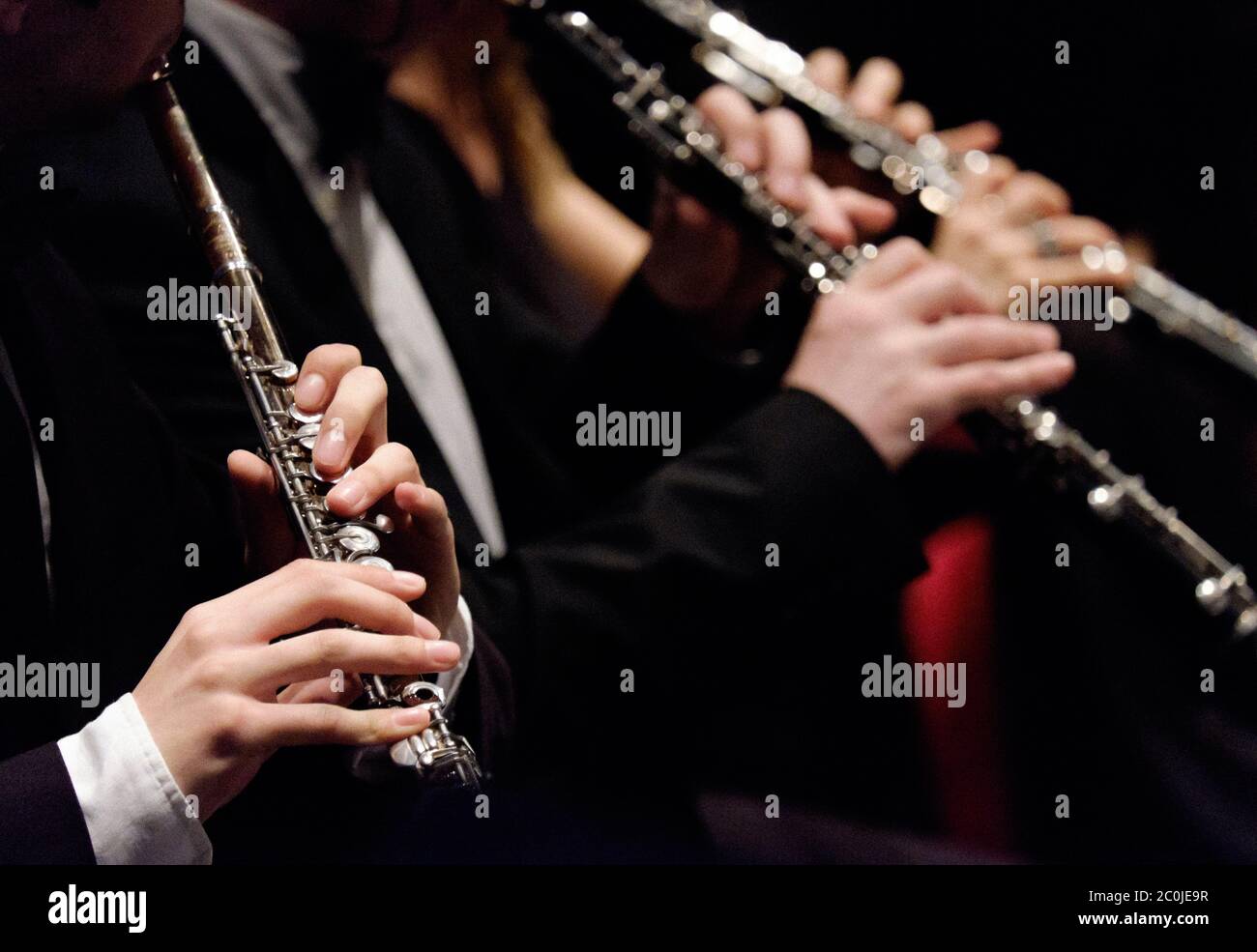 Instrumente Orchester Stockfoto