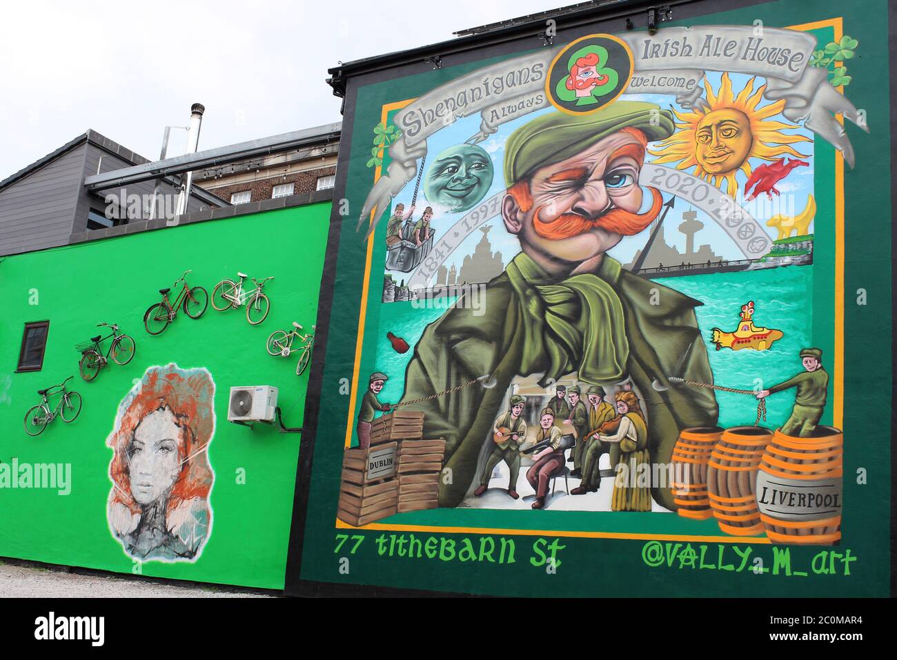 Shenanigans Irish Ale House, Tithebarn Street, Liverpool Stockfoto