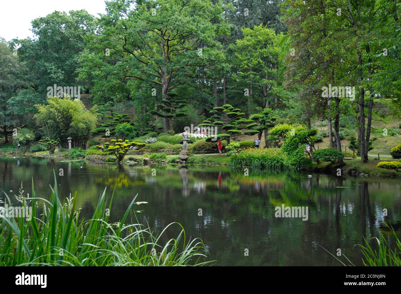 Japanische Gärten Maulevrier Frankreich. Stockfoto