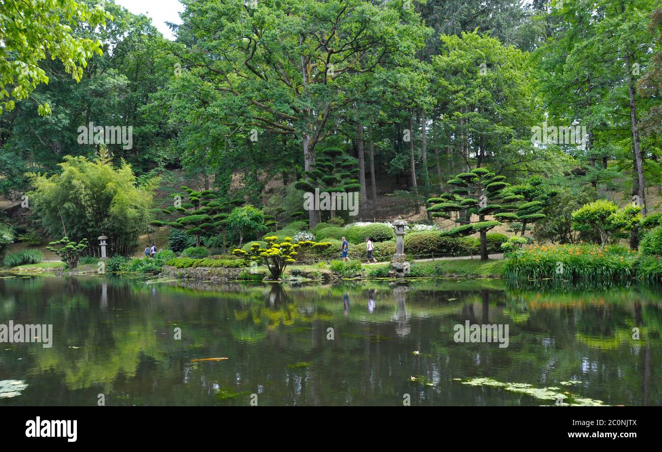 Japanische Gärten Maulevrier Frankreich. Stockfoto