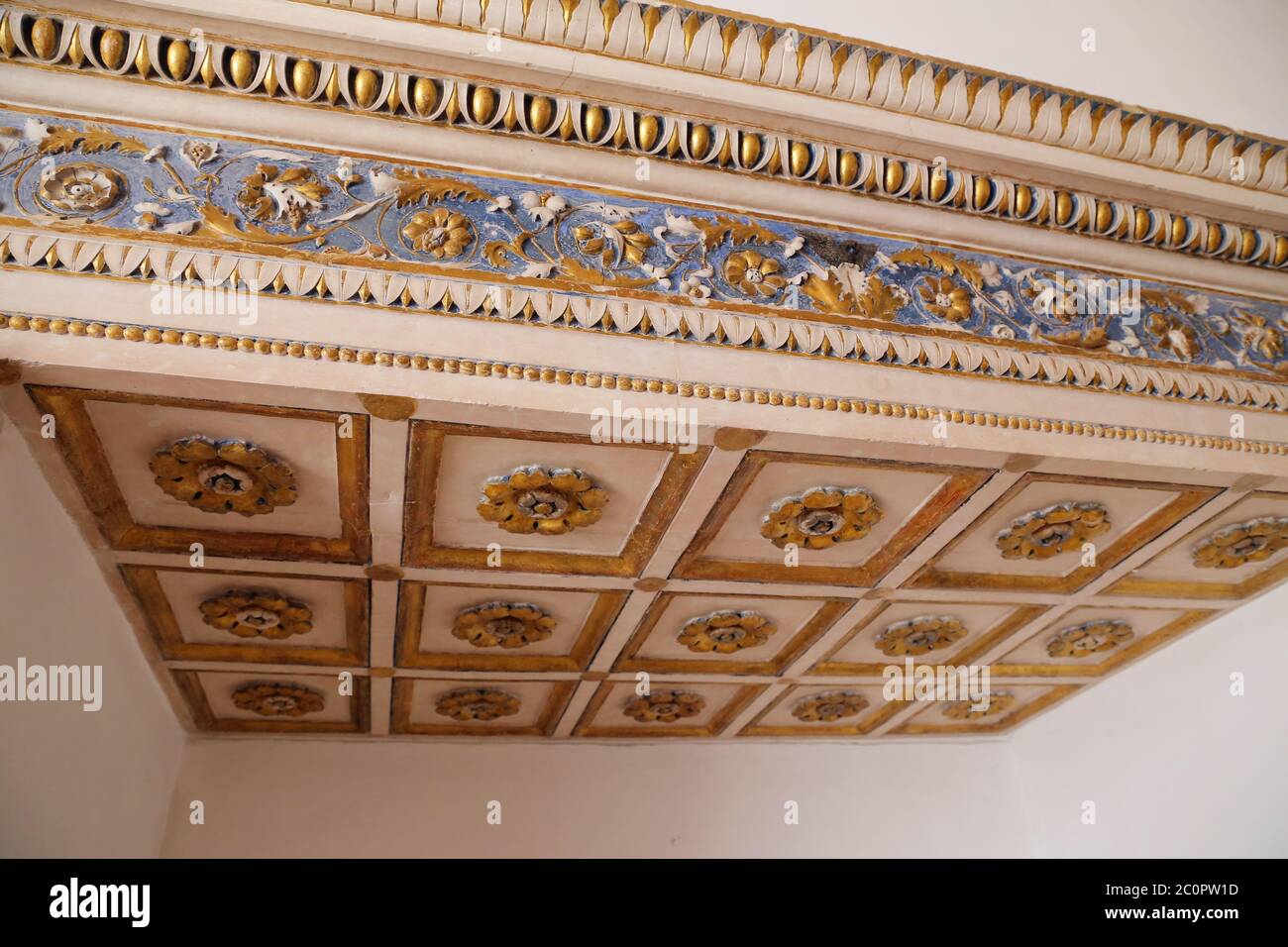 URBINO, ITALIEN - 3. JANUAR 2019. museum des Palazzo Ducale (Herzogspalast), in Urbino. Region Marken, Italien Stockfoto