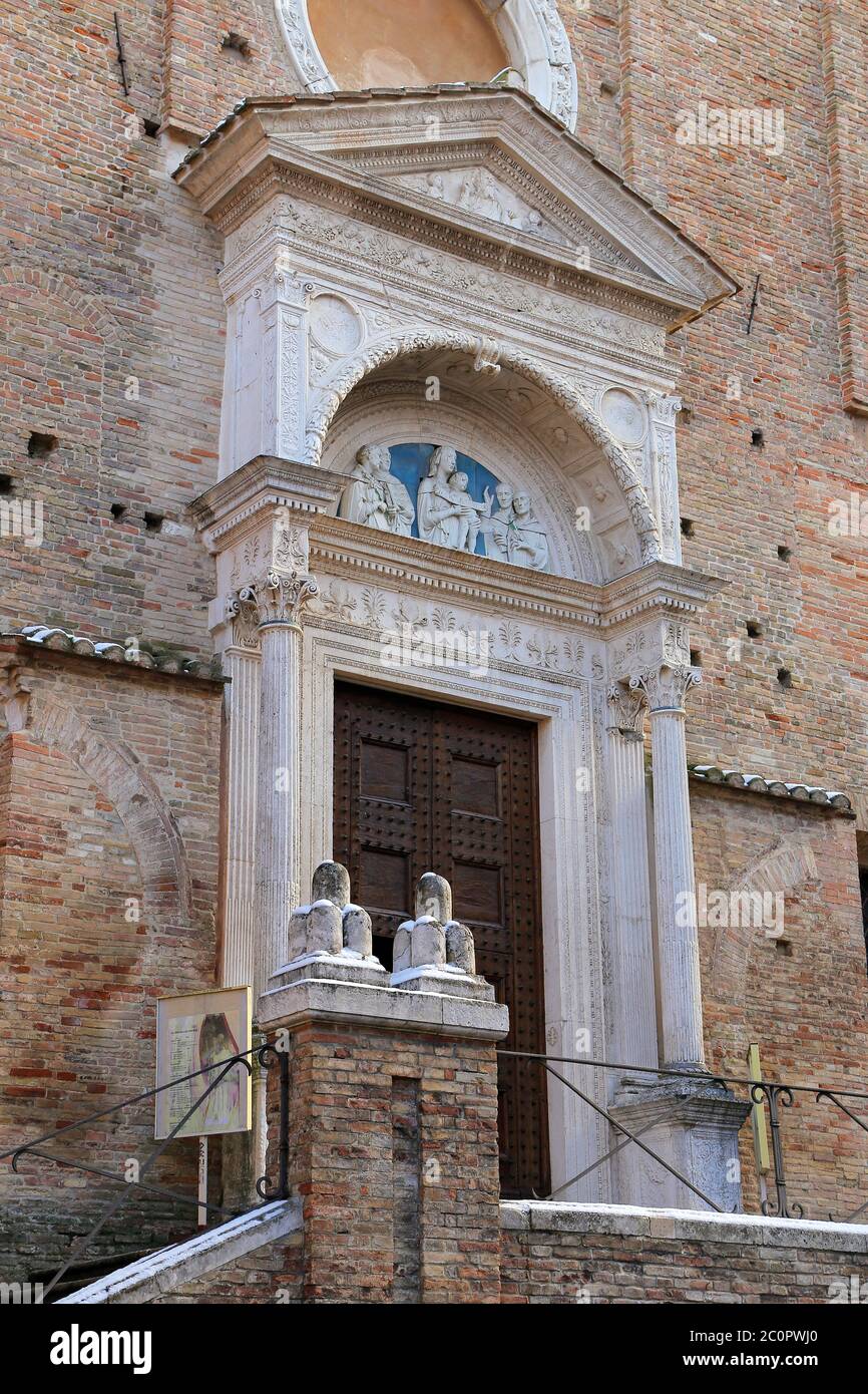 Einblicke in die Stadt Urbino Stadt und Weltkulturerbe in den Marken - Italien Stockfoto