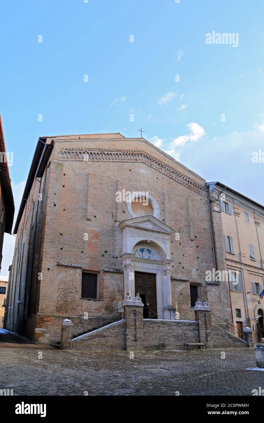 Einblicke in die Stadt Urbino Stadt und Weltkulturerbe in den Marken - Italien Stockfoto