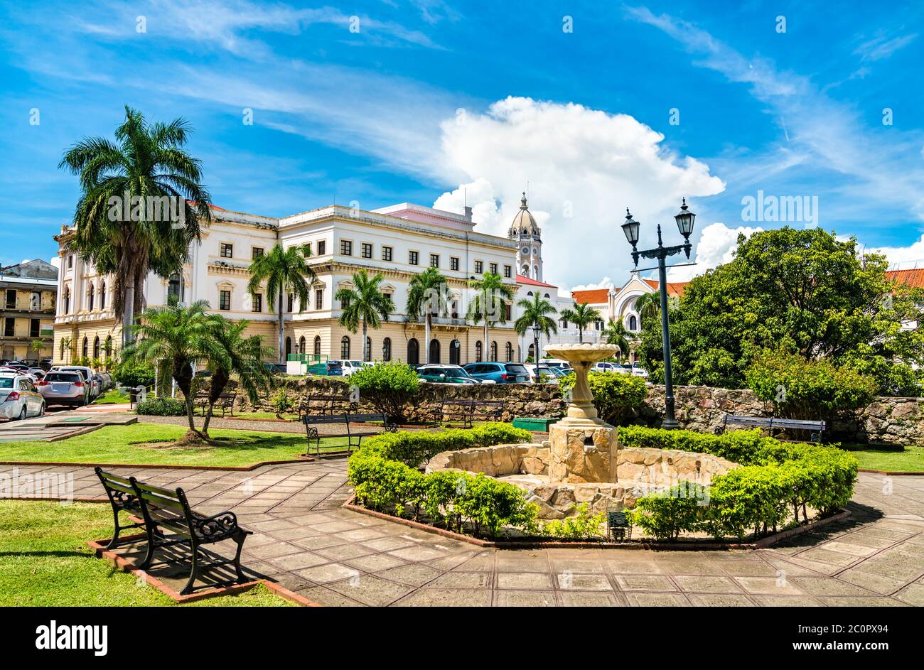 Nationaltheater von Panama in Casco Antiguo Stockfoto