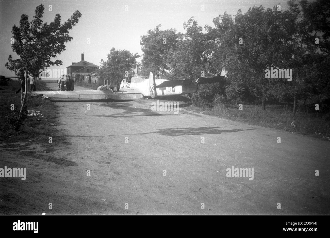 Wehrmacht Luftwaffe Messerschmitt Bf 110 - Deutsche Luftwaffe Messerschmitt Me 110 Stockfoto