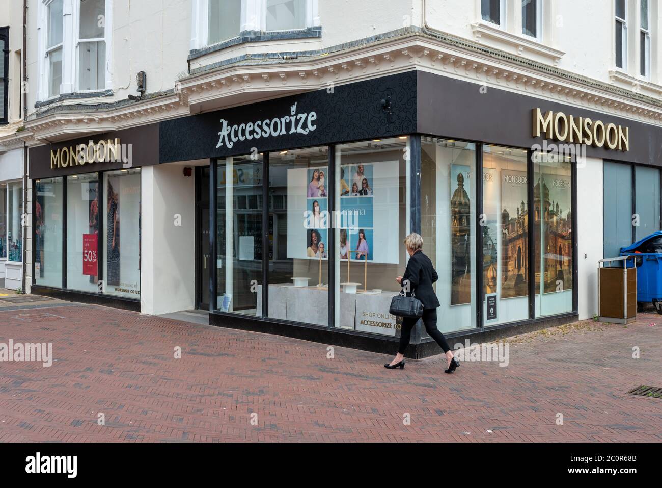 Monsoon Accessorize Store in Worthing, West Sussex, Großbritannien. Stockfoto