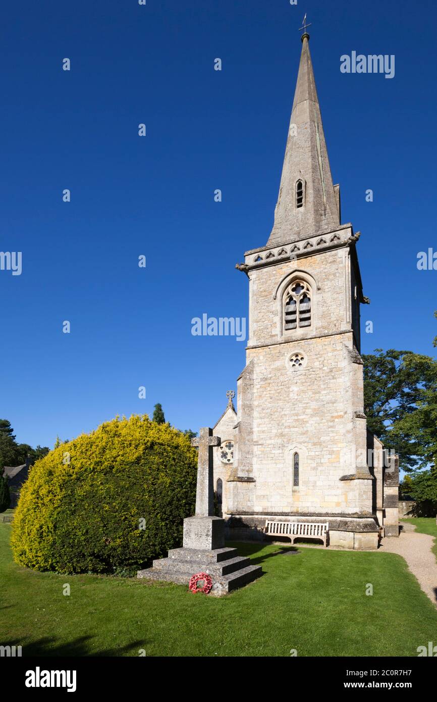 Pfarrkirche St. Mary, Lower Slaughter, Cotswolds, Gloucestershire, England, Vereinigtes Königreich Stockfoto