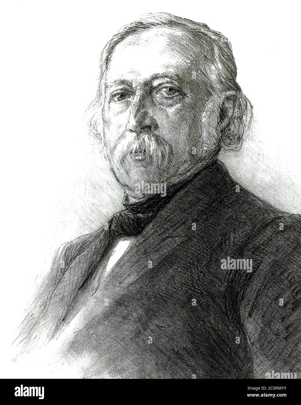 THEODORE FONTANE (1819-1898) Deutscher Dichter und Schriftsteller um 1883 Stockfoto