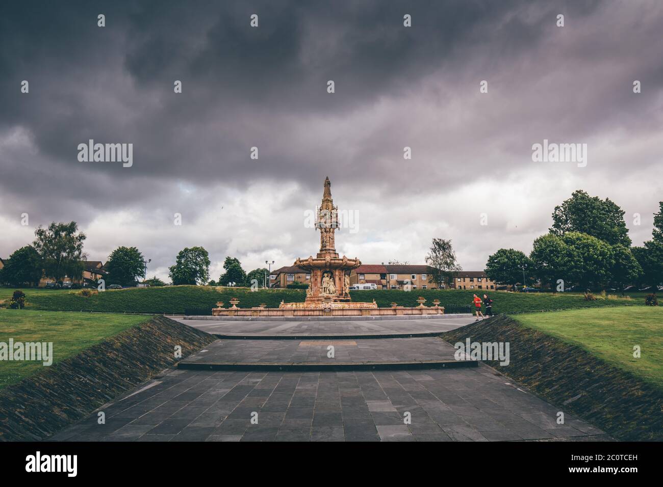 Doulton Fountain, Glasgow Green, Schottland Stockfoto