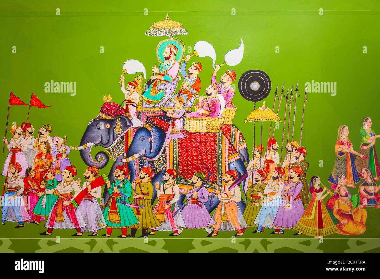 Dekorative Indische Elefantenmalerei Stockfotos Und Bilder Kaufen Alamy
