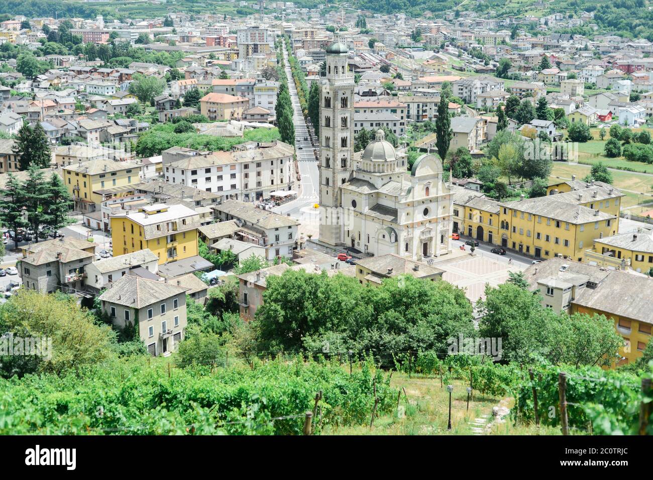 Heiligtum der Madonna von Tirano, in Tirano, Italien Stockfoto