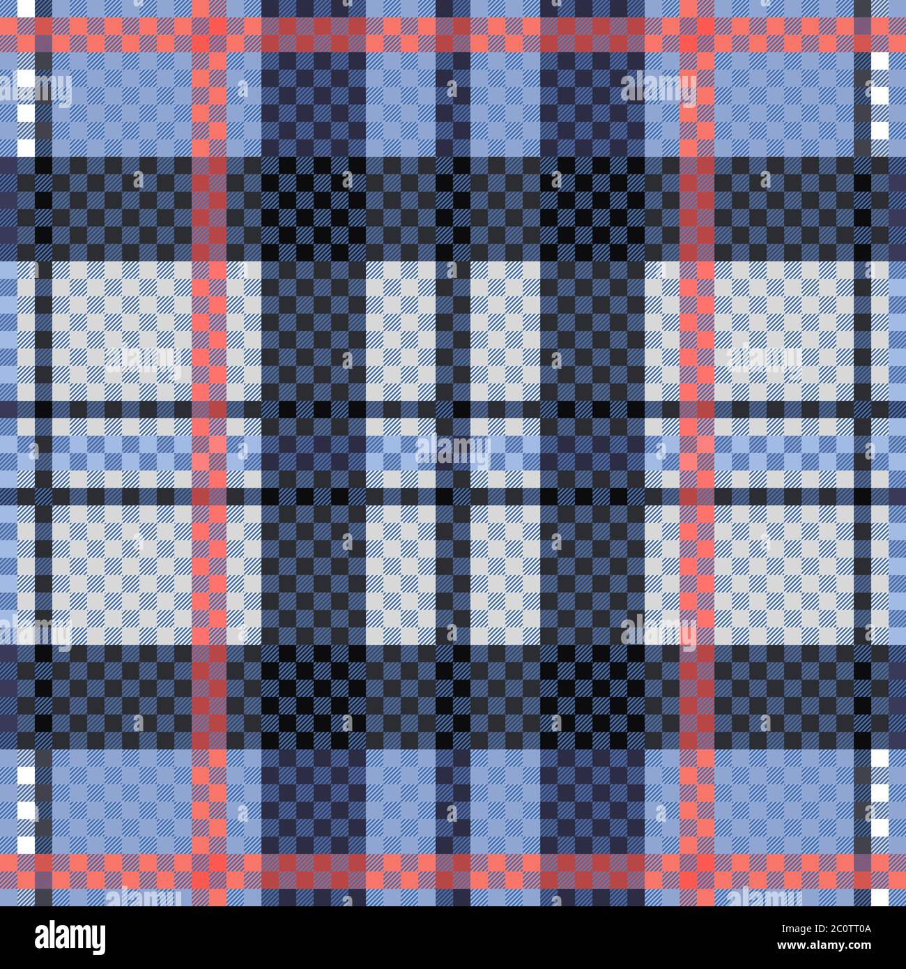 Schottenmuster Schottisch in gedeckten Farben, Textur für Flanellhemd, Karomuster, Tischdecken, Kleidung, Decken und andere Textilien Stock Vektor