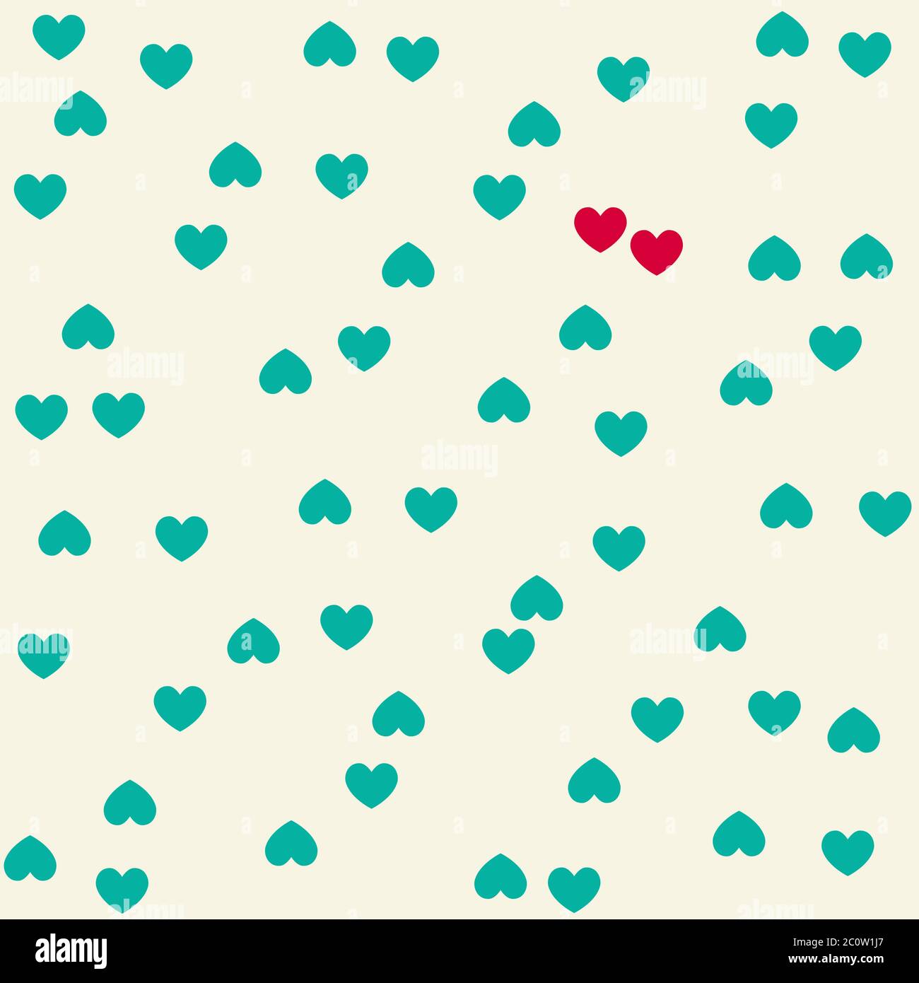 Vektor nahtlose Muster mit Herzen. Stock Vektor