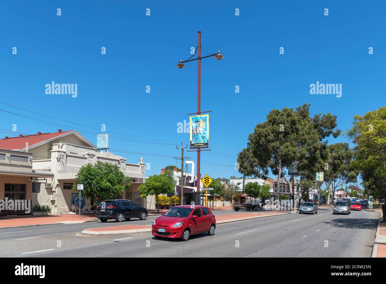 James Street (Great Eastern Highway) in der Stadt Guildford, Swan Valley, Perth, Western Australia, Australien Stockfoto