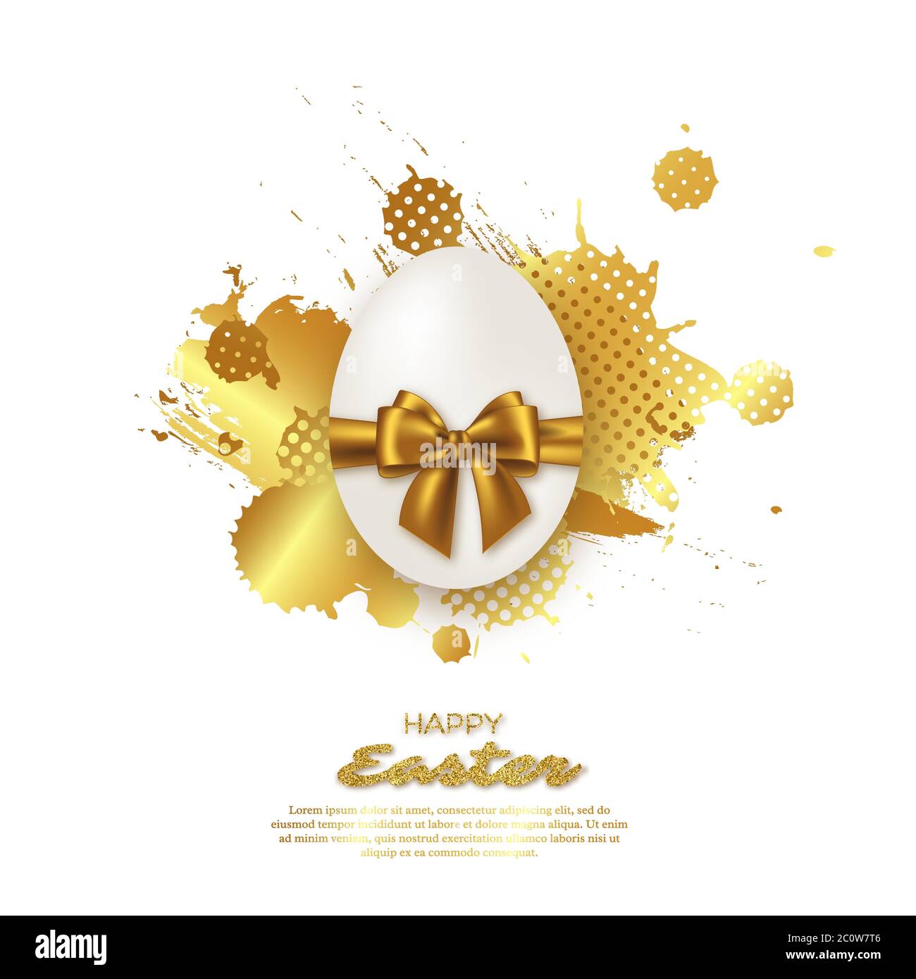 Osterei aus Gold Stock Vektor