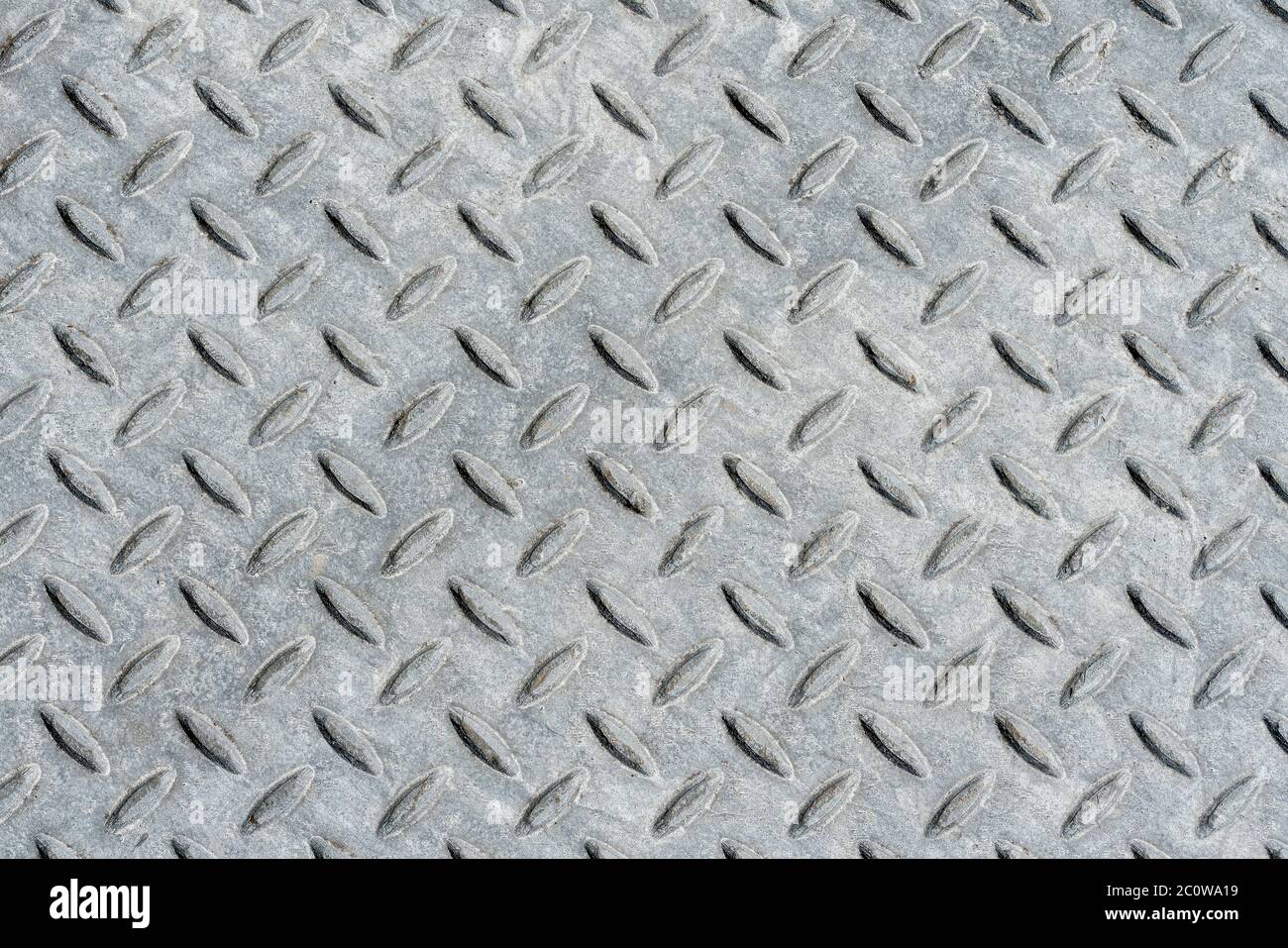 Metall Diamant-Trittplatte Hintergrund in silbergrau Farbe Stockfoto