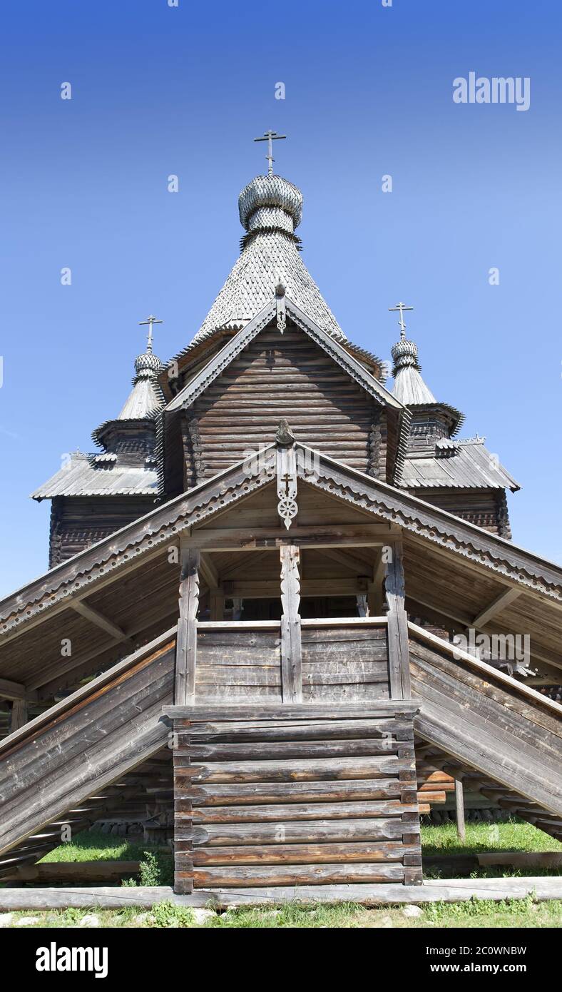 alte hölzerne Kirche. Russland Stockfoto