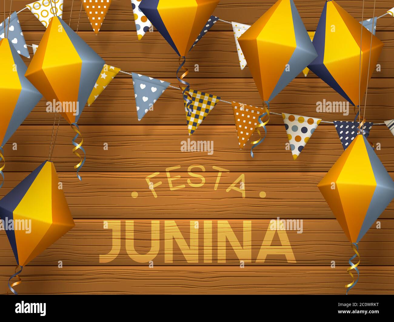 Festa Junina Urlaubsbanner. Stock Vektor