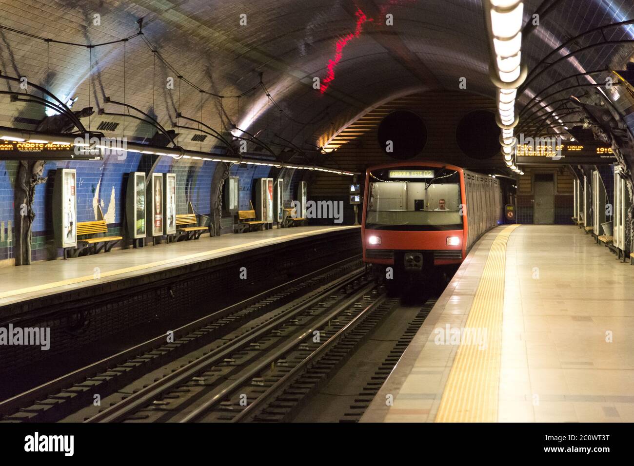 Lissabon U-Bahn Stockfoto