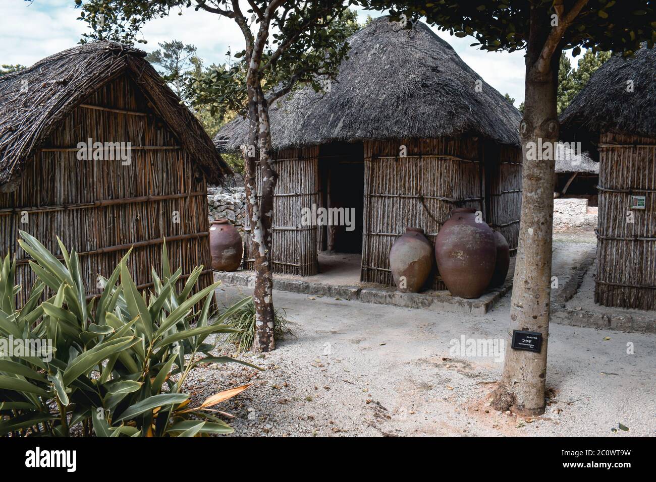 Traditionelles Dorf der Ryukyu-Ureinwohner in Naha Okinawa Japan Stockfoto