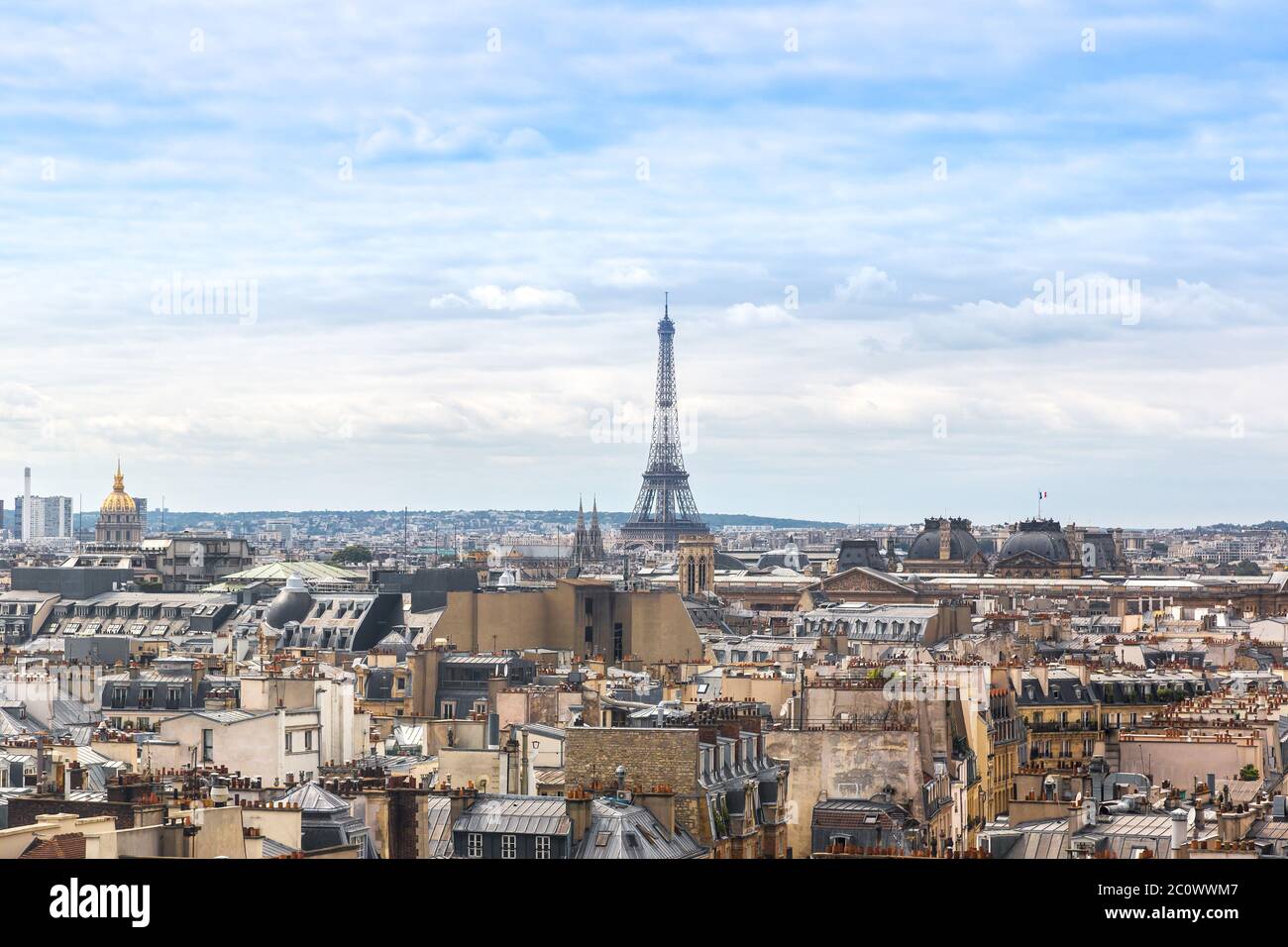 Eiffelturm in Paris. Stockfoto