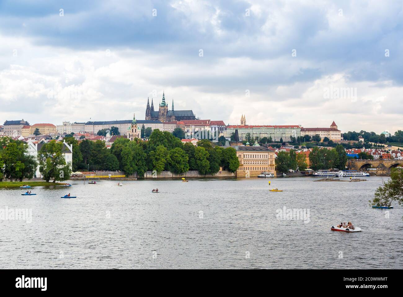 Stadtbild von Prag. Stockfoto