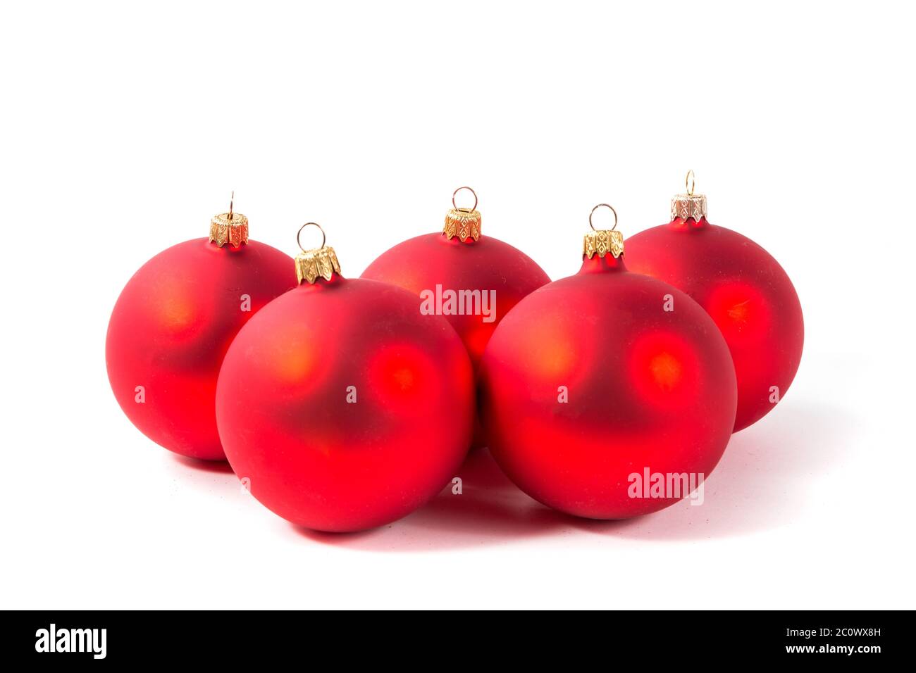 Rote Weihnachtskugel Stockfoto