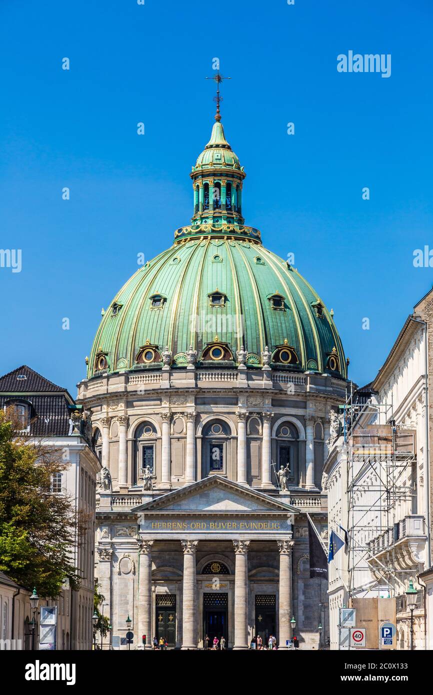 Die Marmorkirche in Kopenhagen, Dänemark Stockfoto