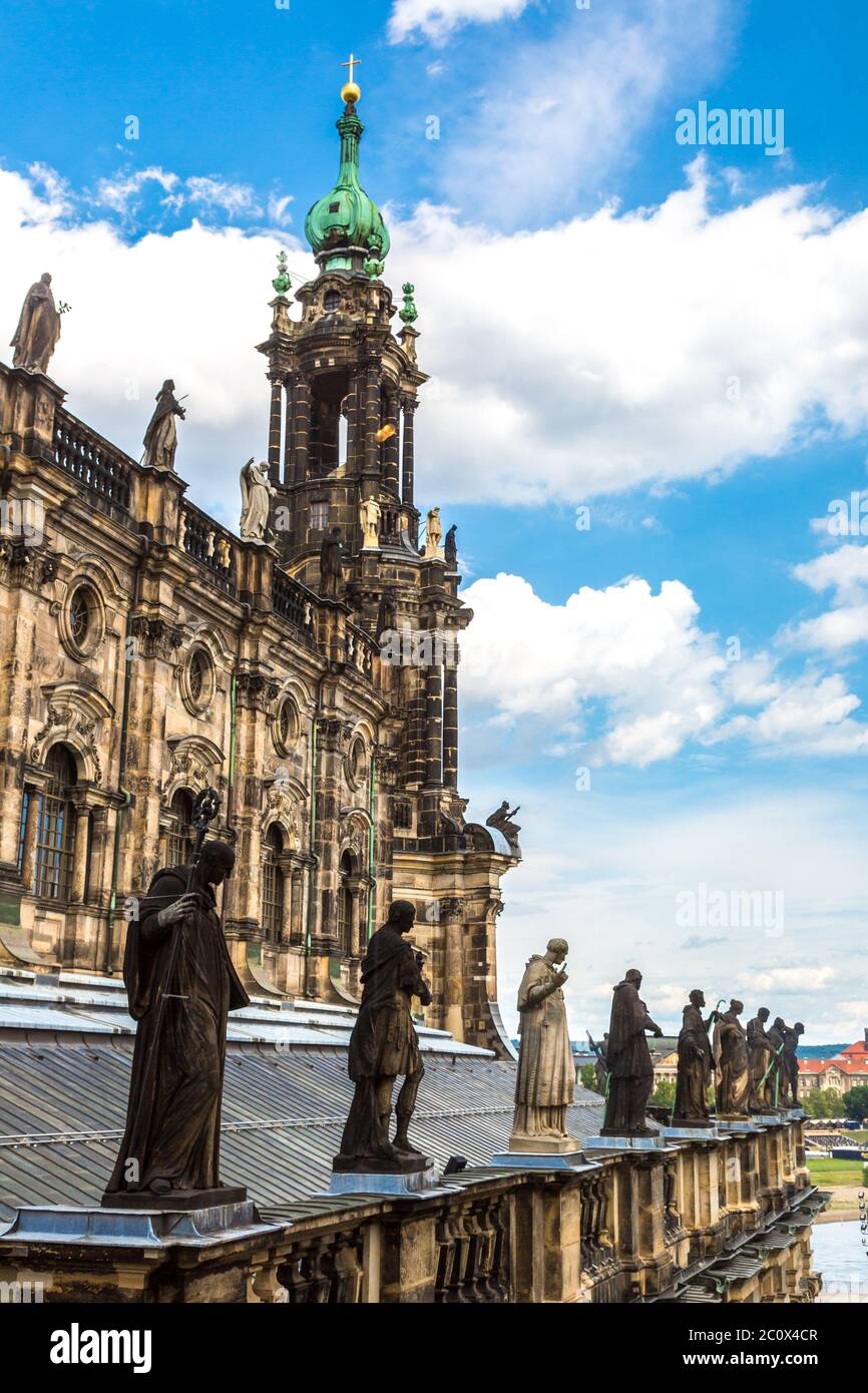 Die Kreuzkirche in Dresden Stockfoto