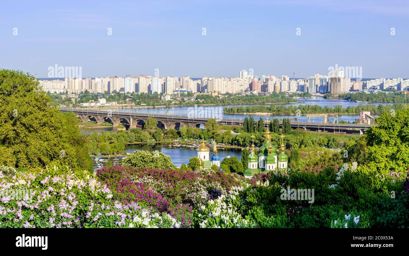 Panorama der Stadt Kiew, Ukraine Stockfoto