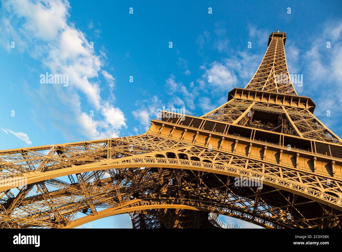 Eiffelturm in Paris Stockfoto