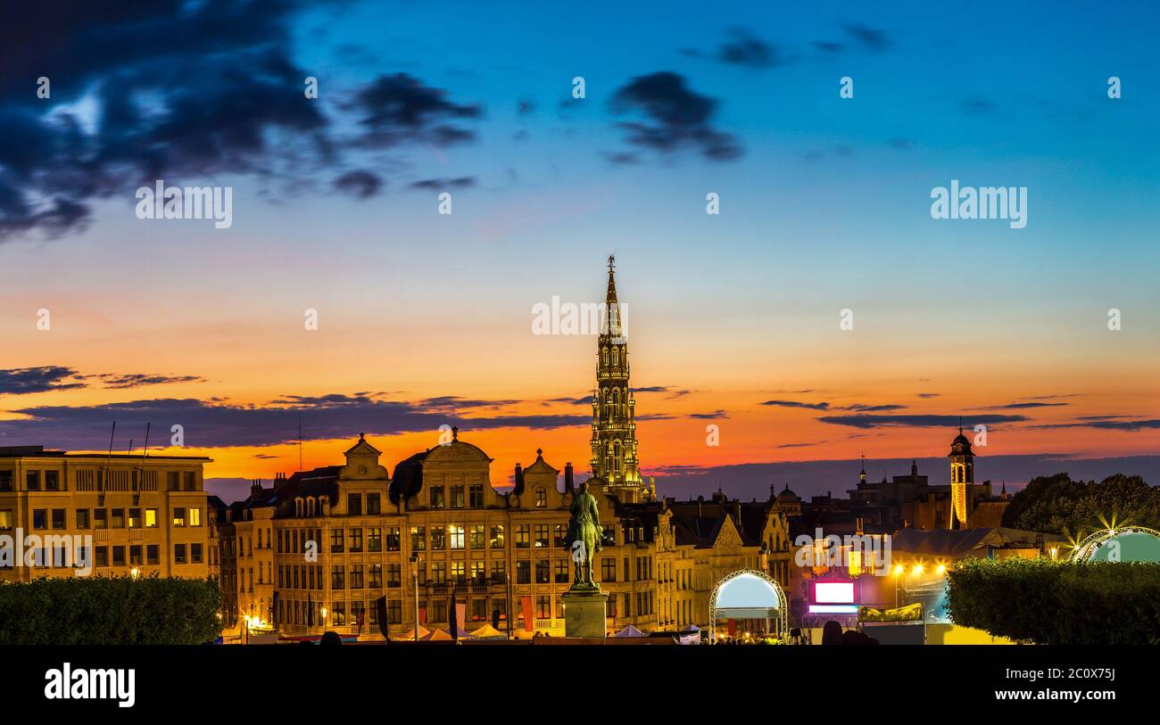 Stadtzentrum Brüssel Stockfoto