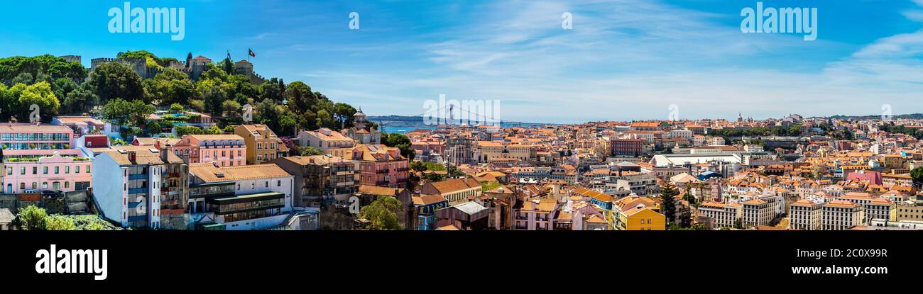 Skyline von Lissabon Stockfoto