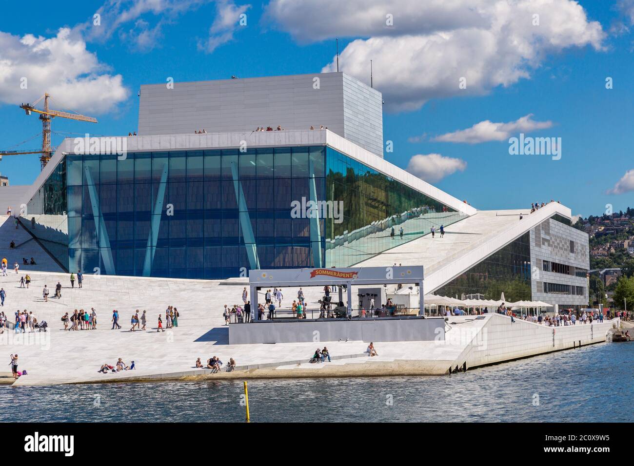 Die Oper in Oslo Stockfoto