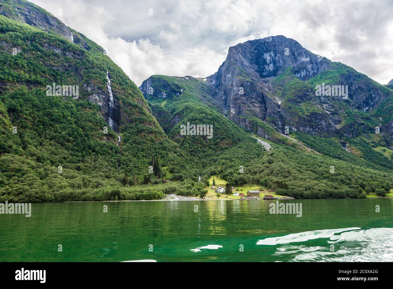 Land Sommerlandschaft, Norwegen Stockfoto
