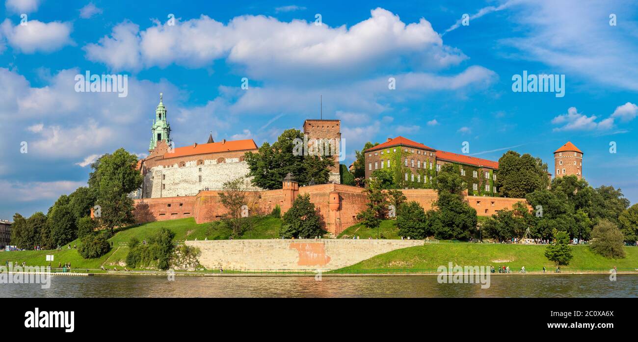 Wawel Schloss in Krakau Stockfoto